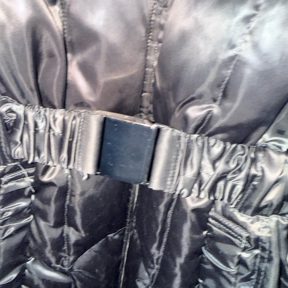 Laundry by Shelli Segal Puffer Jacket with Belt - Black - Picture 3 of 11